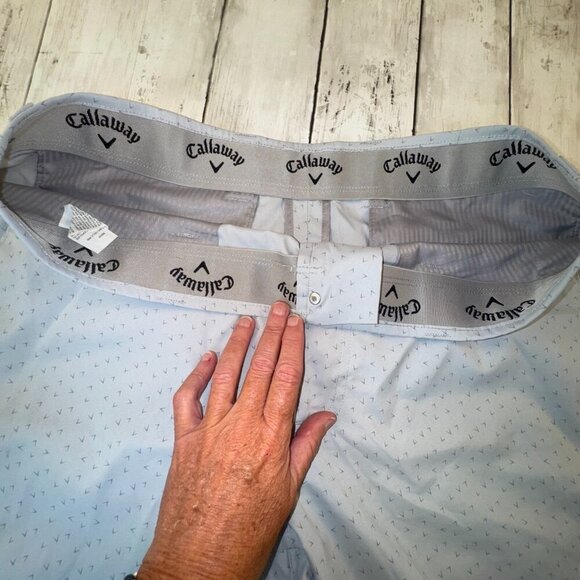 Callaway Shorts Mens Size 36 Blue Performance Golf Lightweight Moisture Wicking - Picture 4 of 9